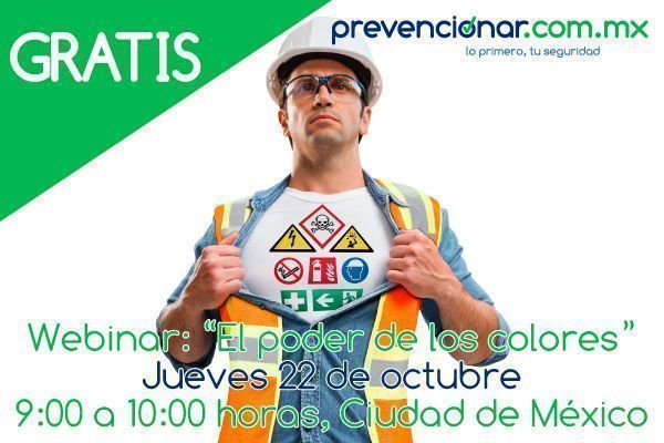 Inscribete gratis al Webinar: El poder de los colores, organizado por Brady y Prevencionar México