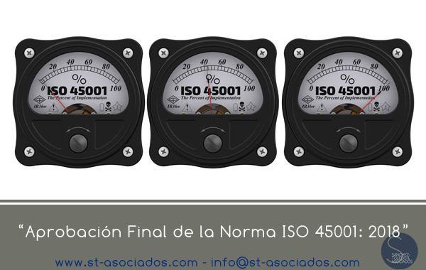 25 de Enero será el día de la aprobación final de la norma ISO 45001: 2018