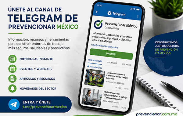 Únete al canal de Telegram de Prevencionar México