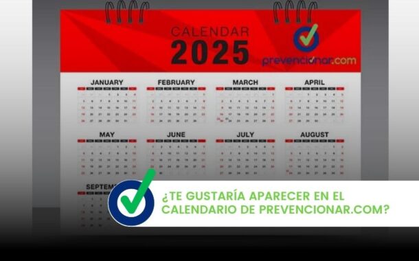 Aparece en el calendario de Prevencionar.com