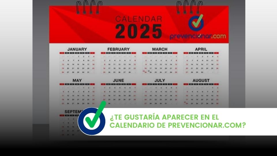 Aparece en el calendario de Prevencionar.com