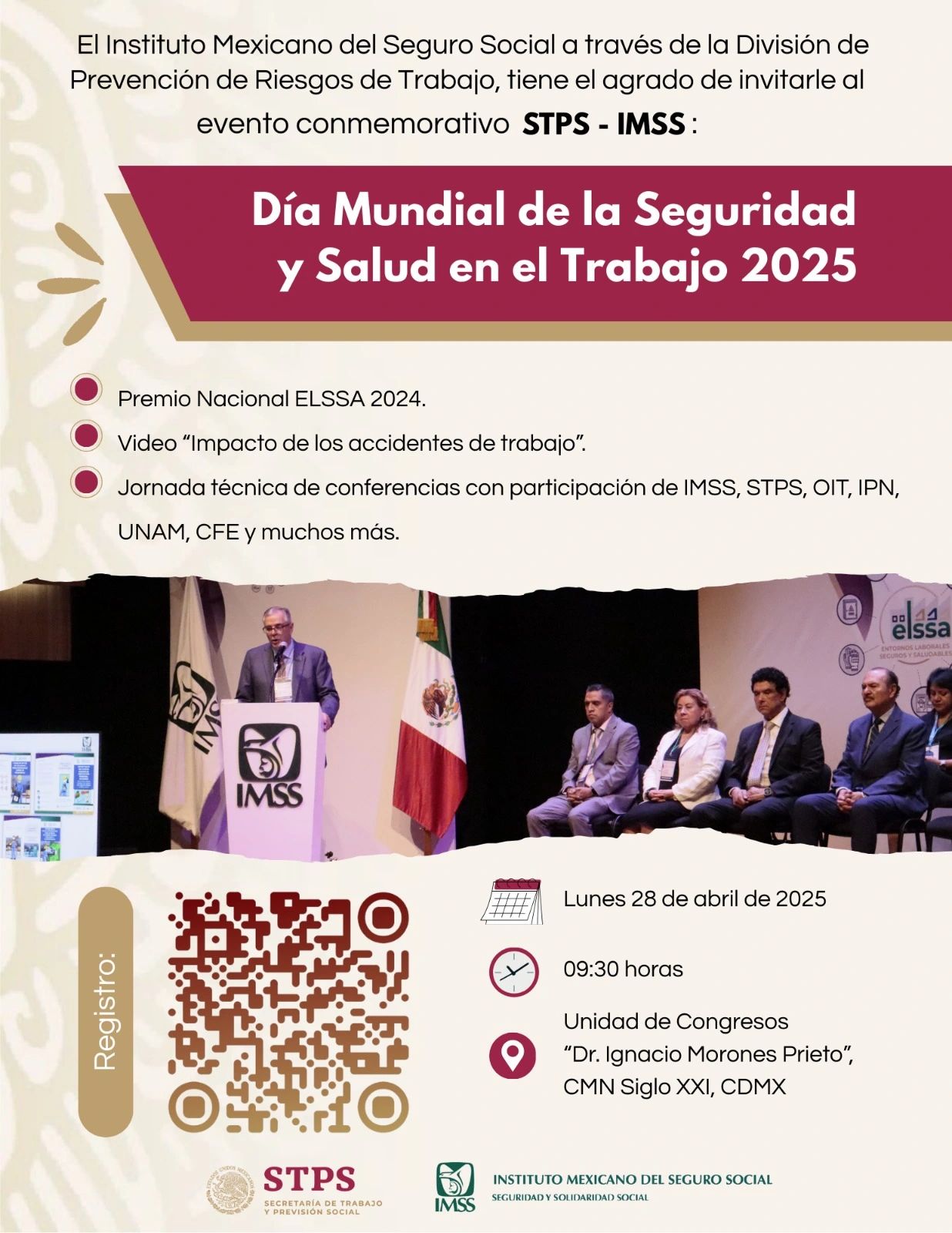 Día Mundial de la Seguridad y Salud en el Trabajo 2025: ¡Participa en el evento conmemorativo en CDMX!