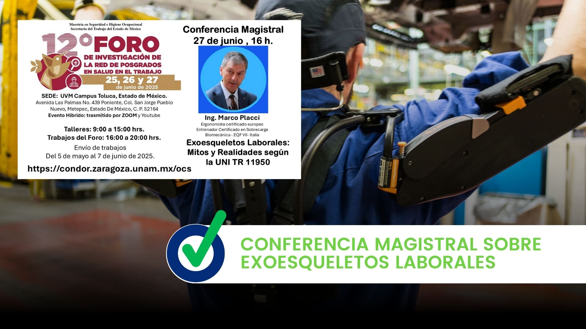 Conferencia magistral sobre Exoesqueletos Laborales