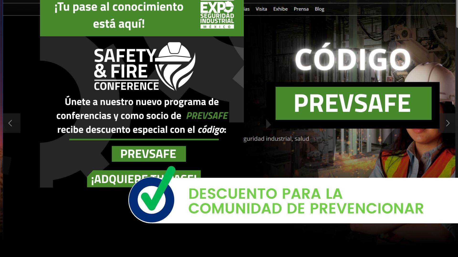 Descuento para la comunidad de Prevencionar