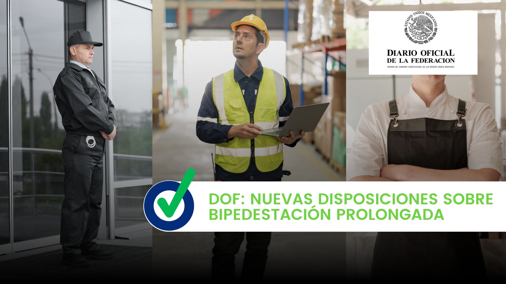 DOF: Nuevas disposiciones sobre bipedestación prolongada
