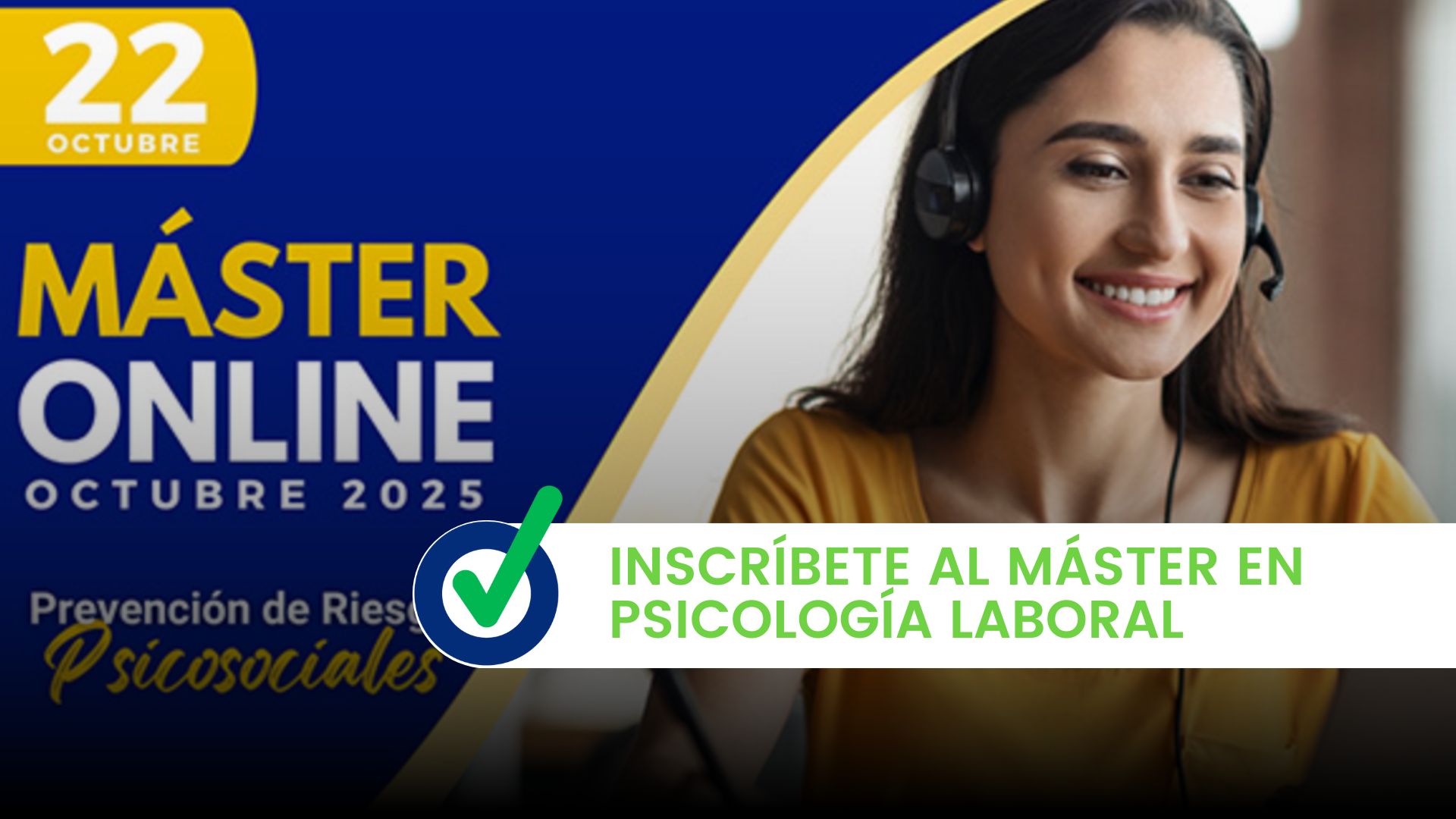 Inscríbete al Máster en Psicología Laboral