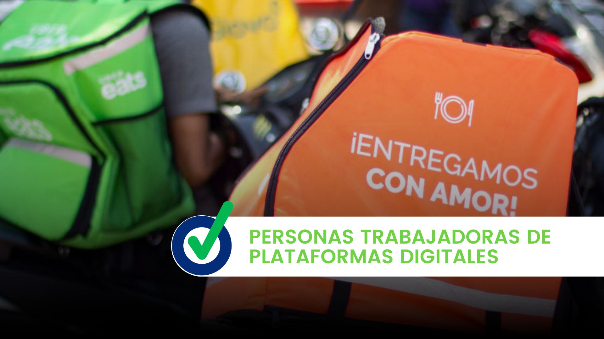 Personas trabajadoras de plataformas digitales