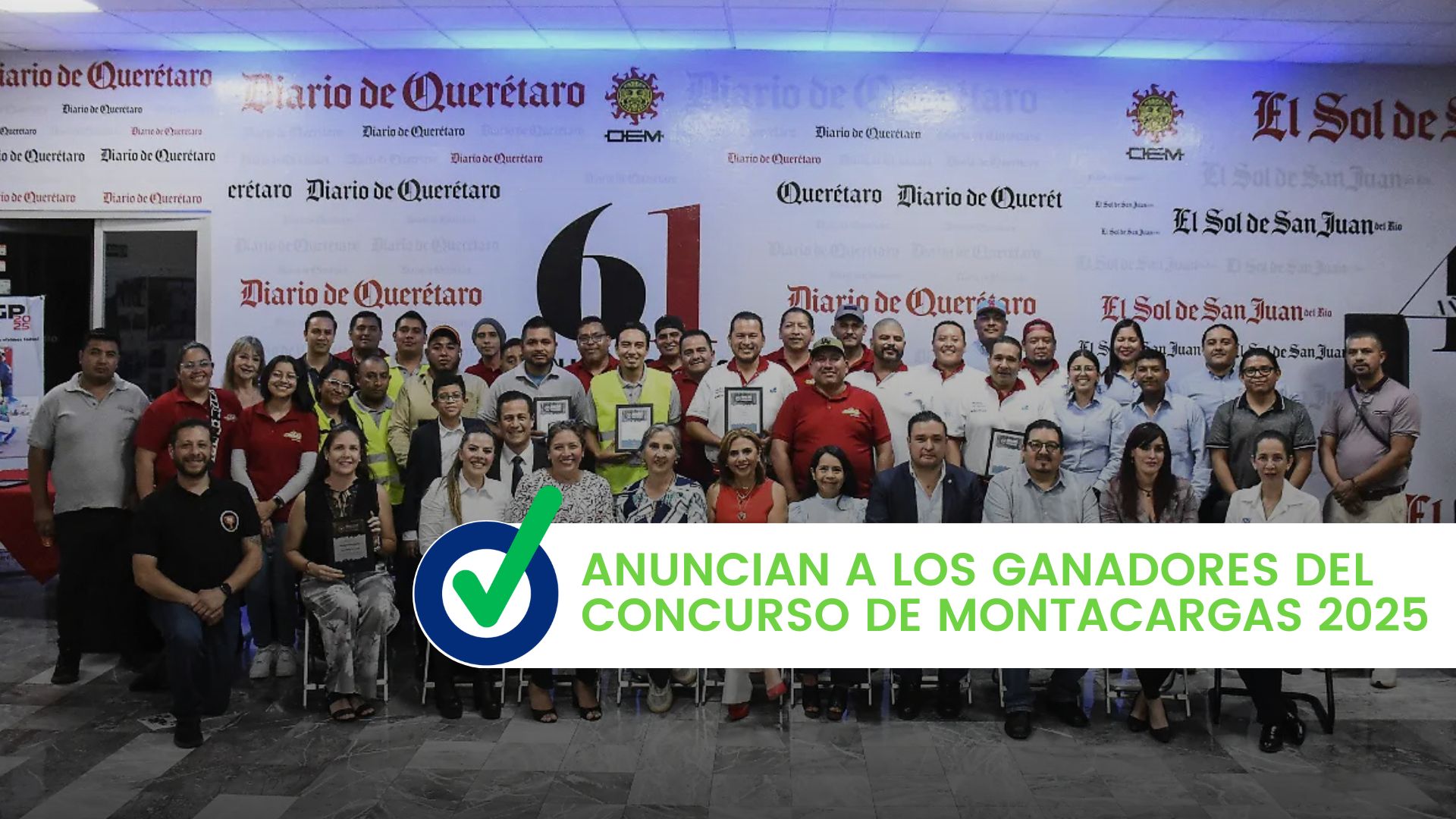 Ganadores del concurso de montacargas 2025