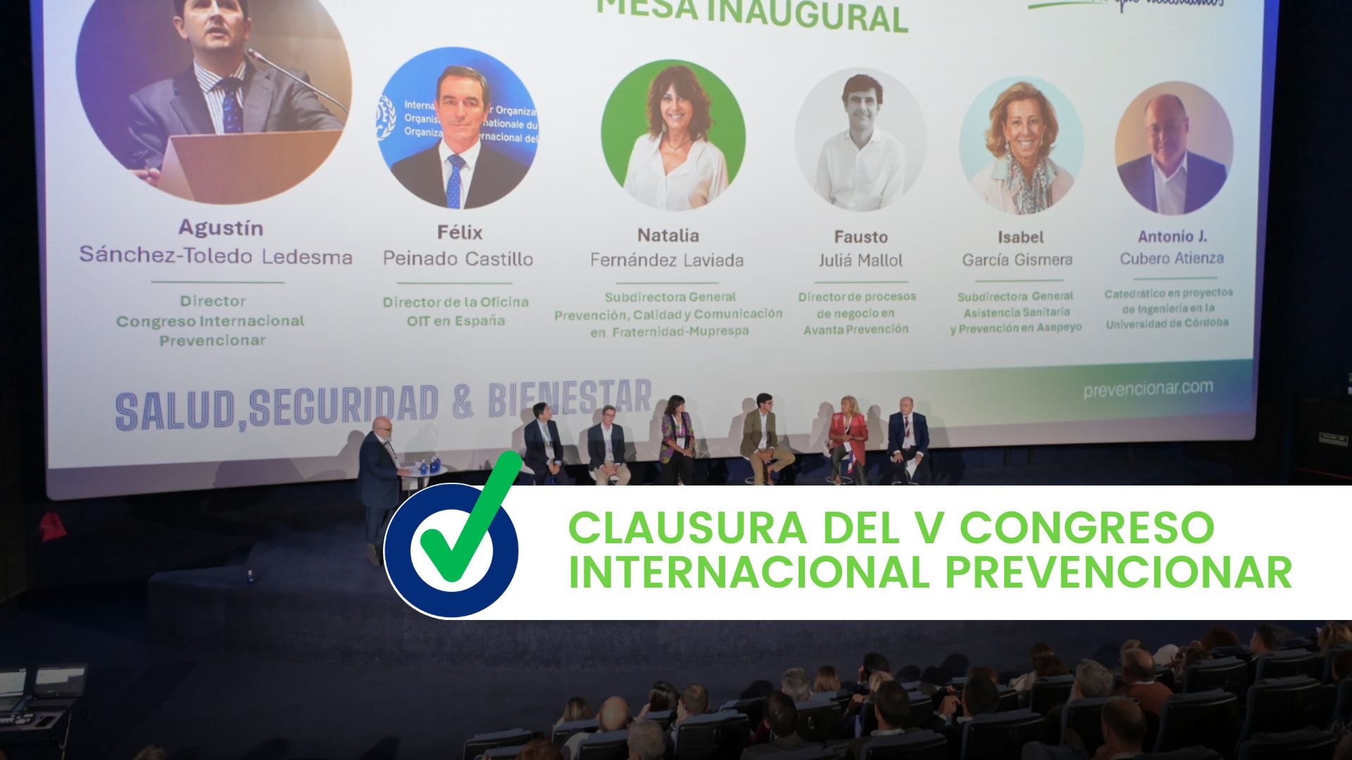 Clausura V Congreso Internacional Prevencionar