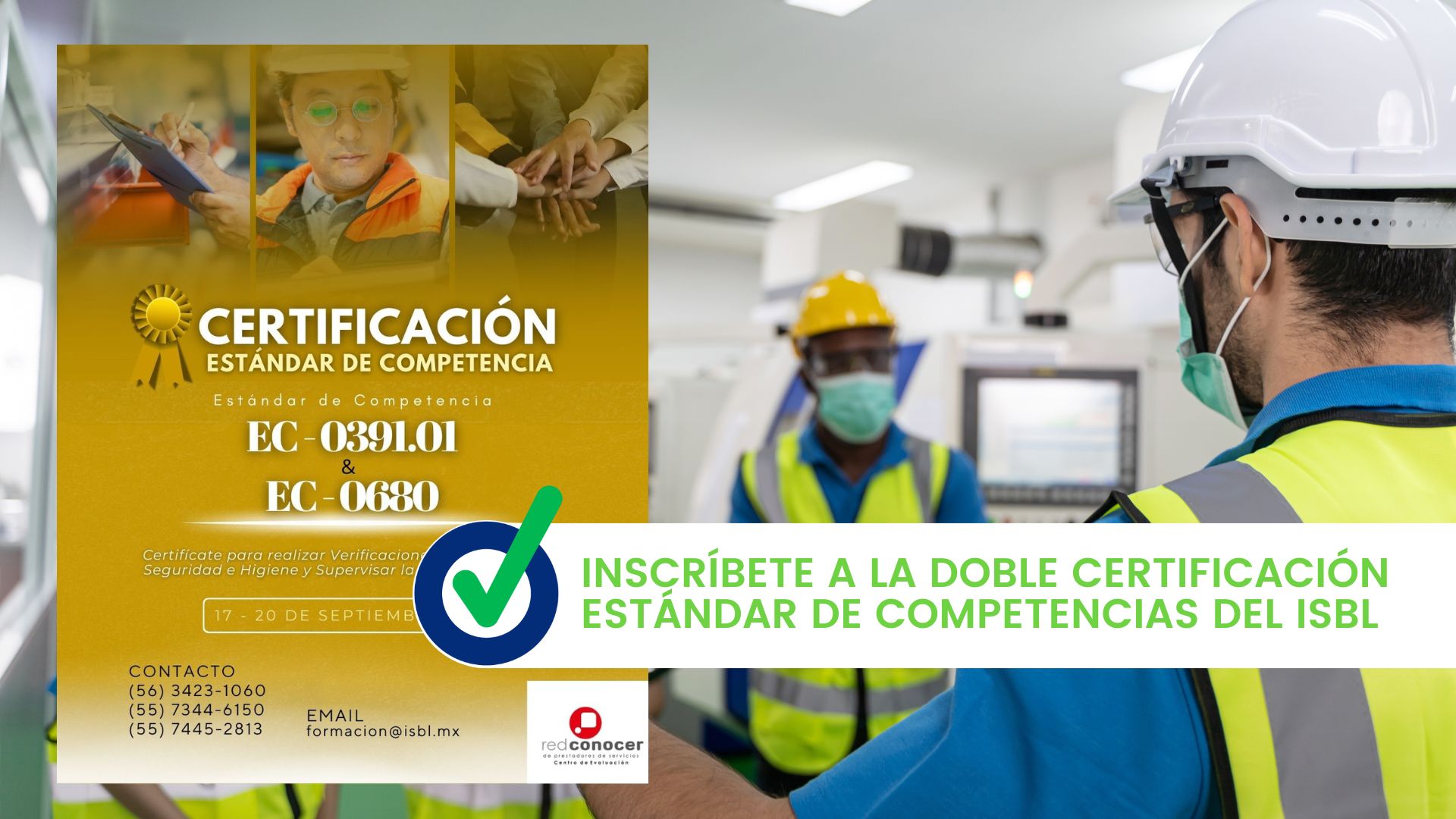 Inscríbete a la doble certificación del iSBL