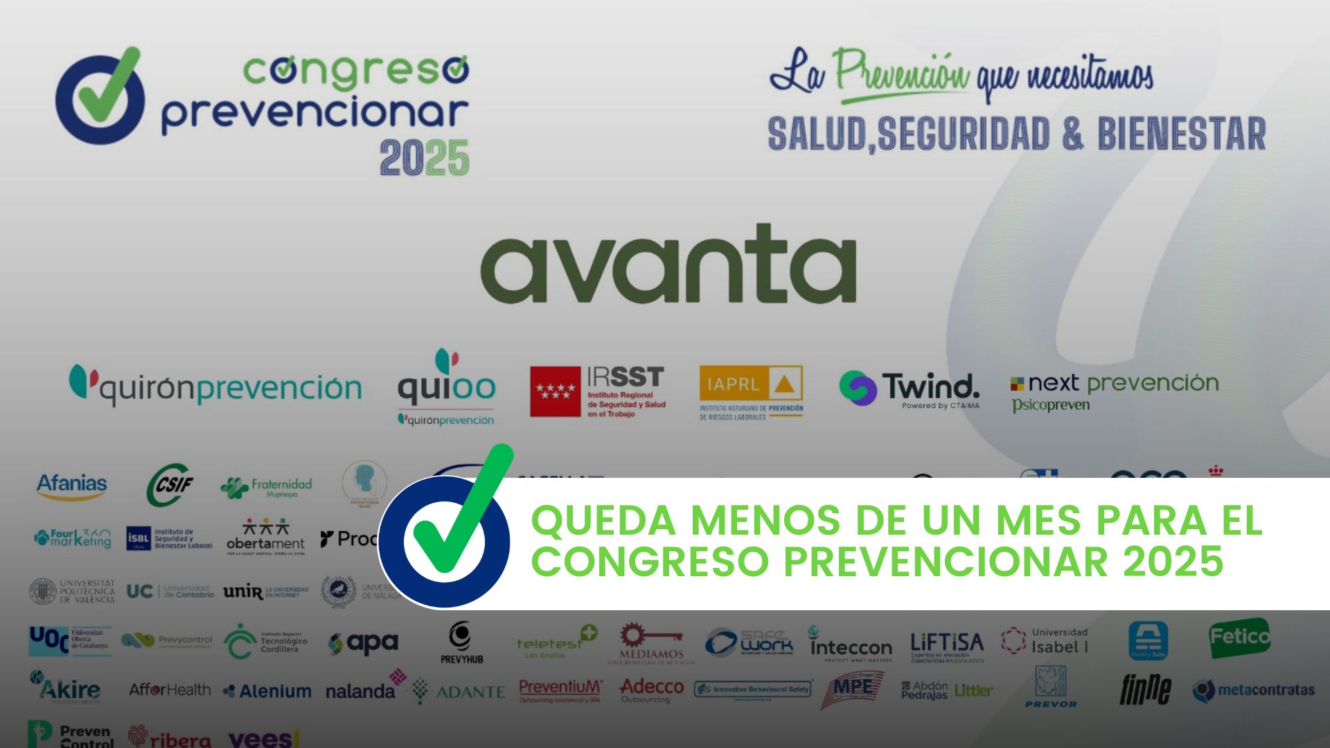 Menos de un mes para el Congreso Prevencionar