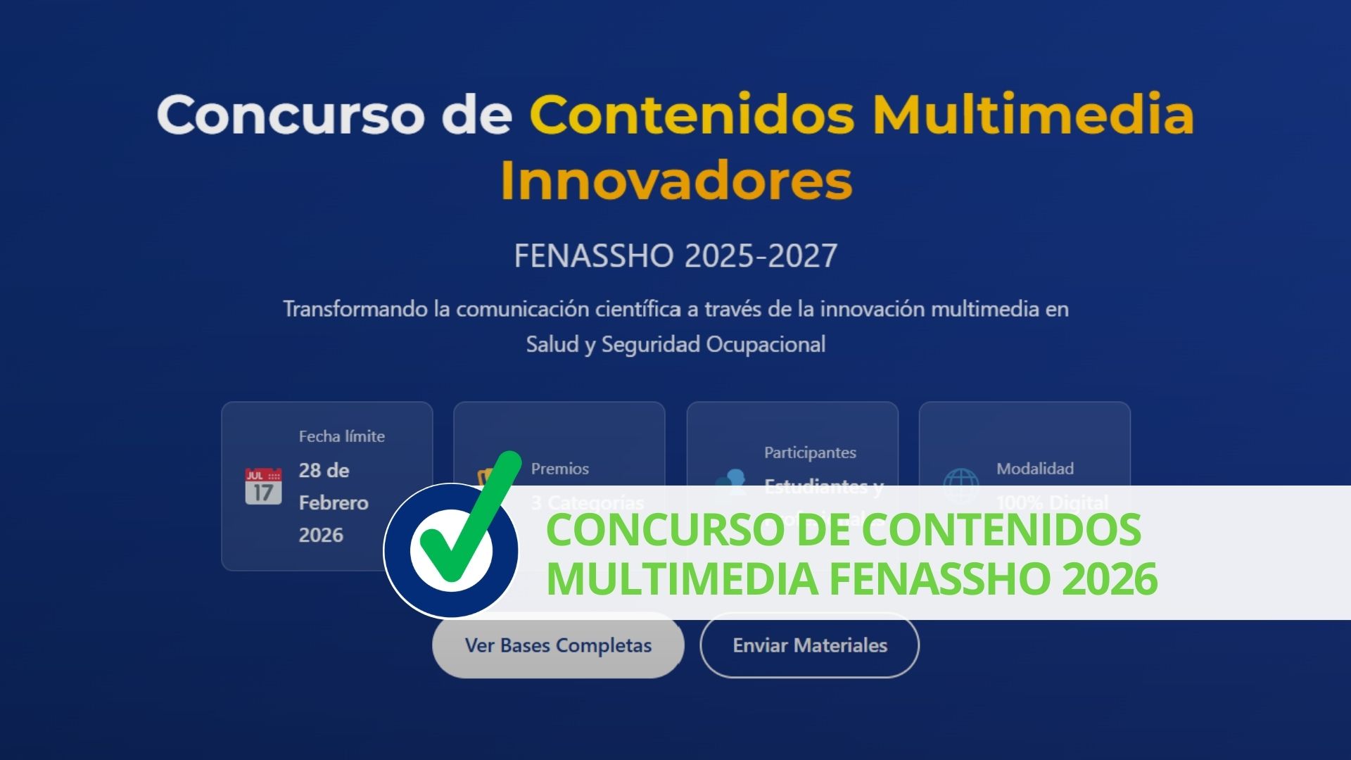 Concurso de Contenidos Multimedia FENASSHO