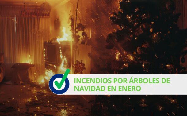Incendios por árboles de Navidad en enero