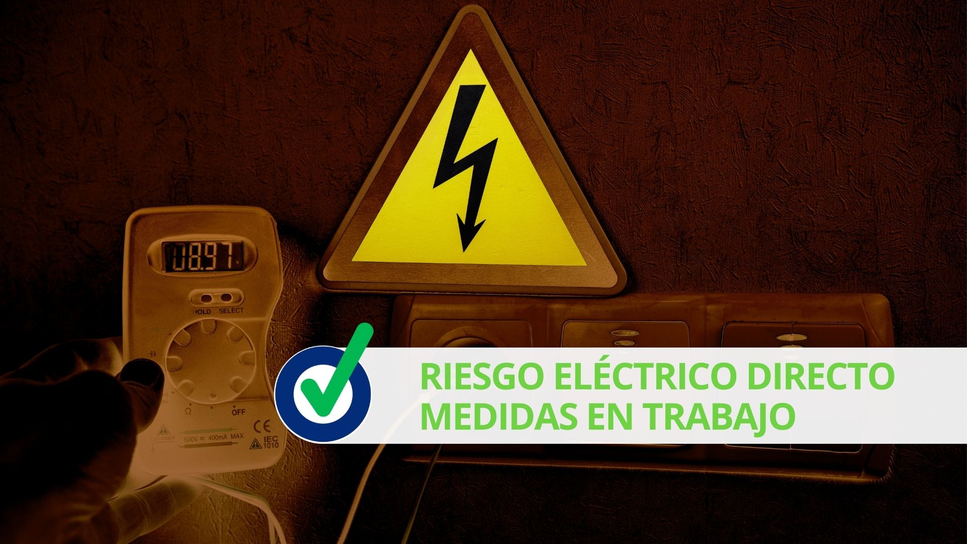 Riesgo eléctrico directo medidas en trabajo