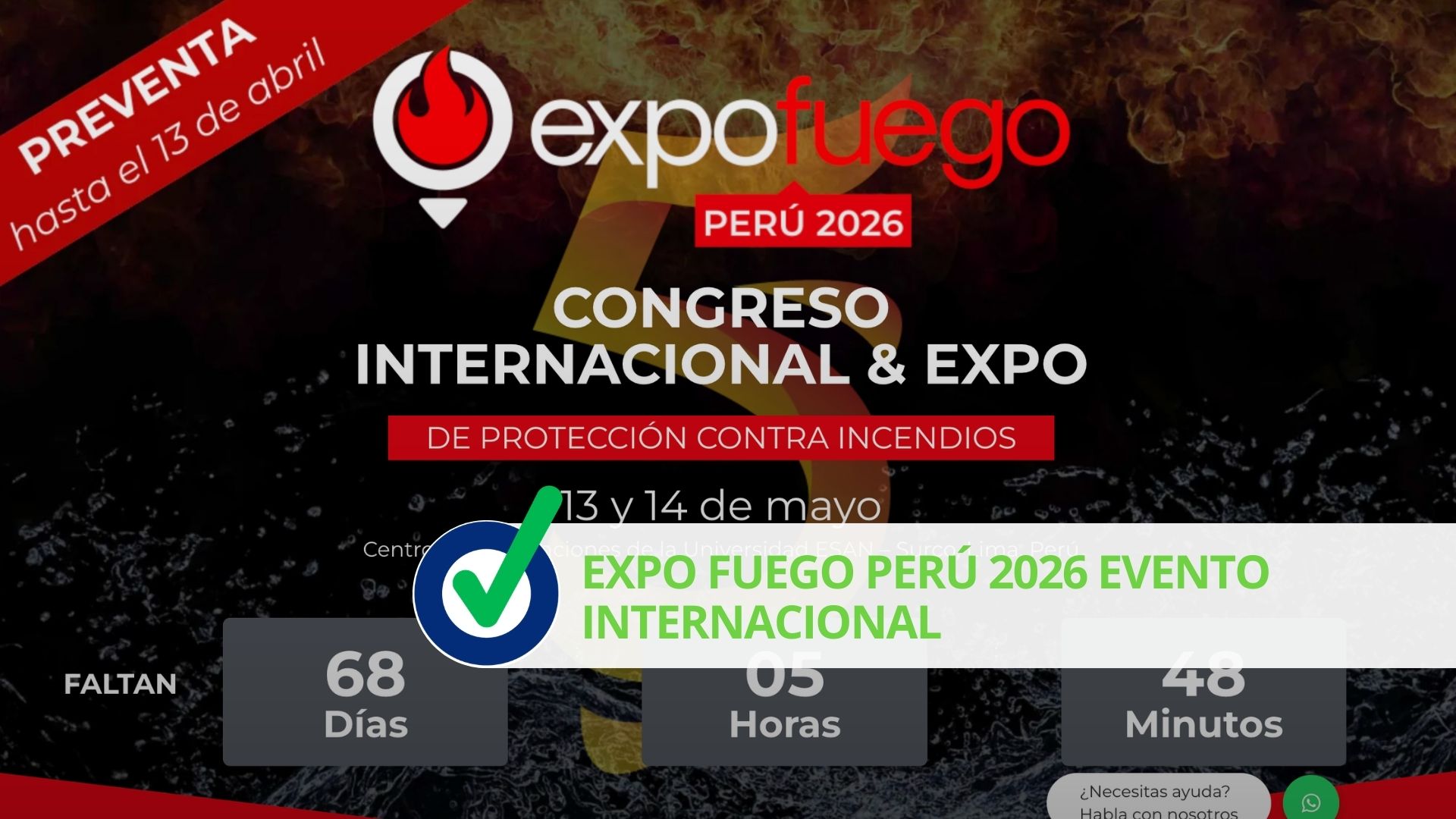 Expo Fuego Perú 2026 evento internacional