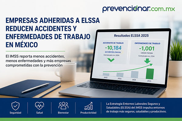 Empresas adheridas a ELSSA reducen accidentes y enfermedades de trabajo en México