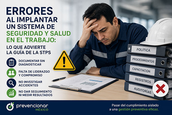 Errores al implantar un sistema de seguridad y salud en el trabajo: lo que advierte la guía de la STPS
