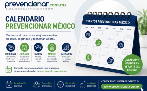 Publica tus eventos en el calendario de Prevencionar México