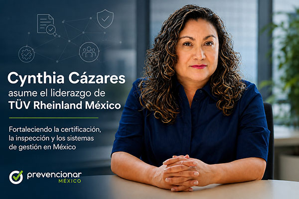 Cynthia Cázares asume el liderazgo de TÜV Rheinland México
