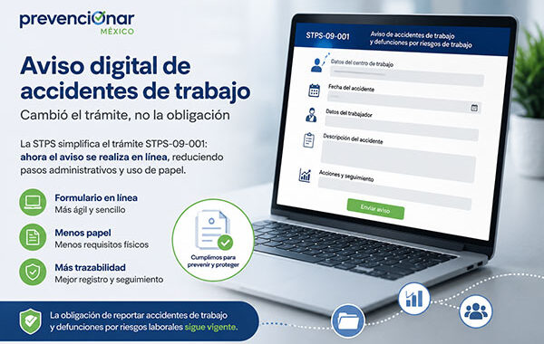 La STPS digitaliza el aviso de accidentes de trabajo: cambia el trámite, no la obligación