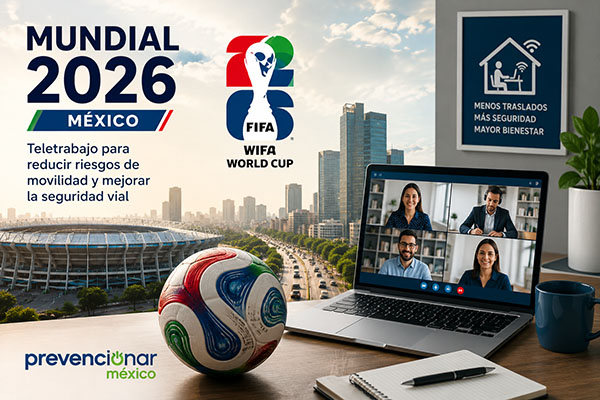 Mundial 2026: México impulsa el teletrabajo para reducir riesgos de movilidad y seguridad vial