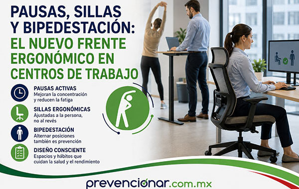 Pausas, sillas y bipedestación: el nuevo frente ergonómico en centros de trabajo