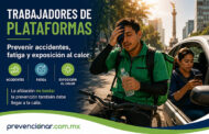 Trabajadores de plataformas: prevenir accidentes, fatiga y exposición al calor