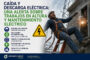 Caída y descarga eléctrica: una alerta sobre trabajos en altura y mantenimiento eléctrico