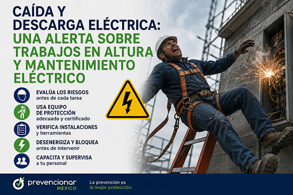 Caída y descarga eléctrica: una alerta sobre trabajos en altura y mantenimiento eléctrico
