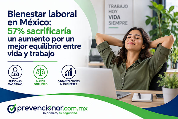 Bienestar laboral en México: 57% sacrificaría un aumento por un mejor equilibrio entre vida y trabajo