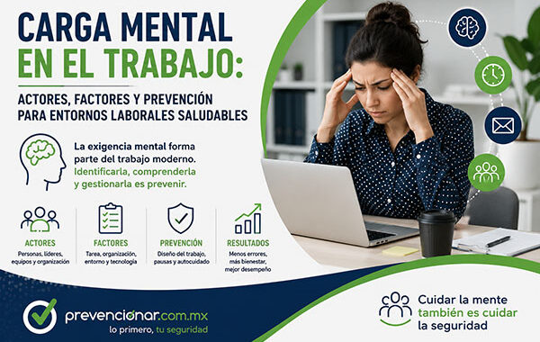 Carga mental en el trabajo: un riesgo que también debe gestionarse en las empresas mexicanas