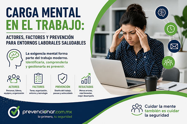 Carga mental en el trabajo: un riesgo que también debe gestionarse en las empresas mexicanas