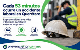 Cada 53 minutos ocurre un accidente laboral en Querétaro